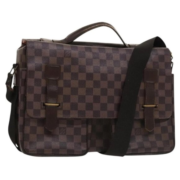 LOUIS VUITTON Damier Ebene Broadway Shoulder Bag N42270 LV Auth bs27810 - Picture 1 of 16